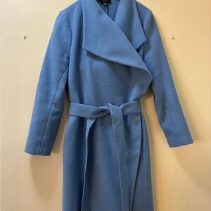 Alfani Light Blue Textured Coat